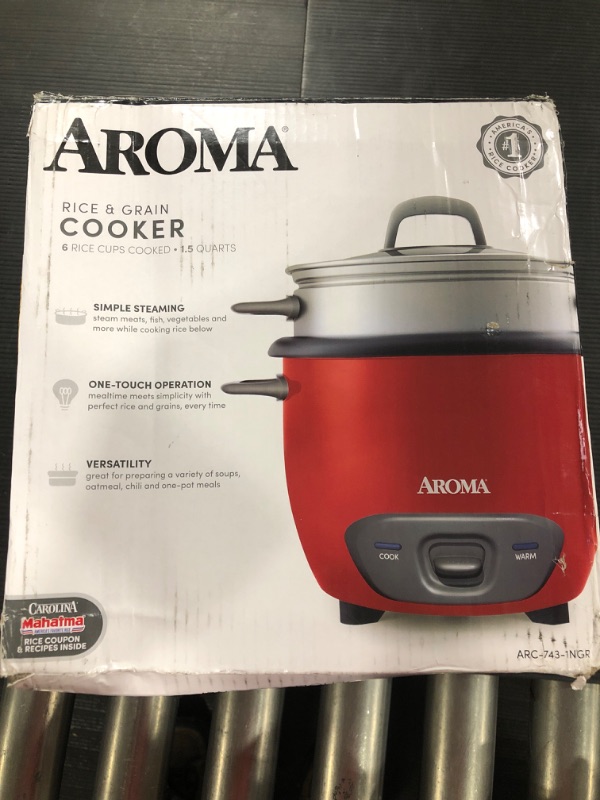 Photo 2 of Aroma - 6 Cup Pot Style Rice Cooker & Steamer
