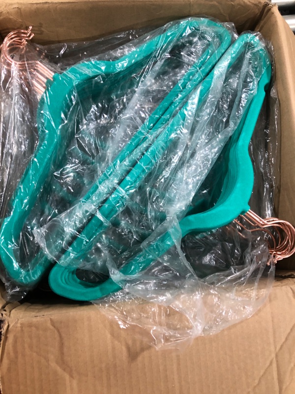 Photo 1 of Green Velvet Hangers 100-Pack
