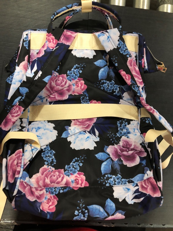 Photo 1 of Laptop Backpack,15.6 Inch Stylish College School Backpack with USB Port,Water Resistant Casual Daypack Laptop Backpack for Women/Girls/Business/Travel (Flower6)

