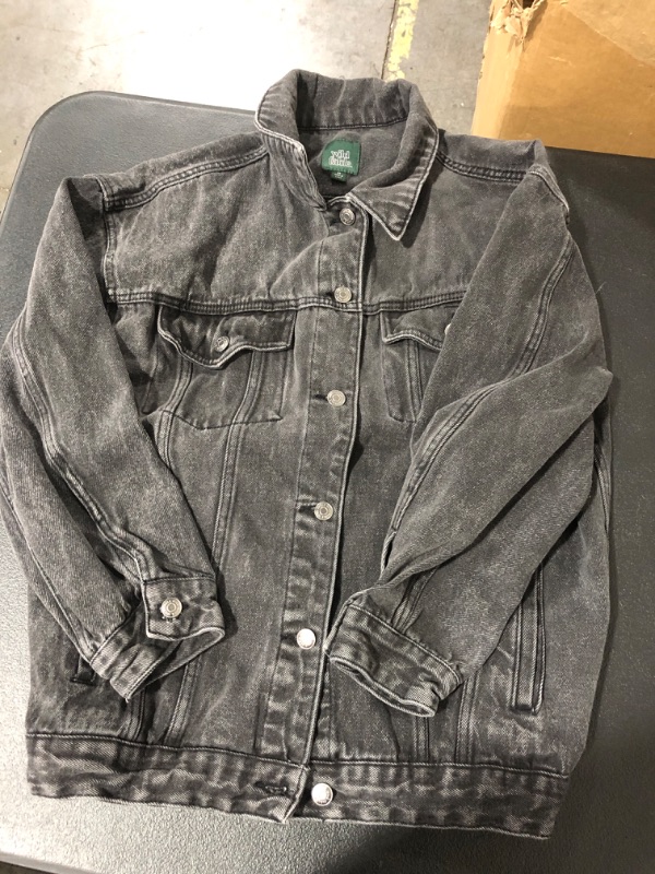 Photo 2 of Cropped Denim Trucker Jacket - Wild Fable Size-XS