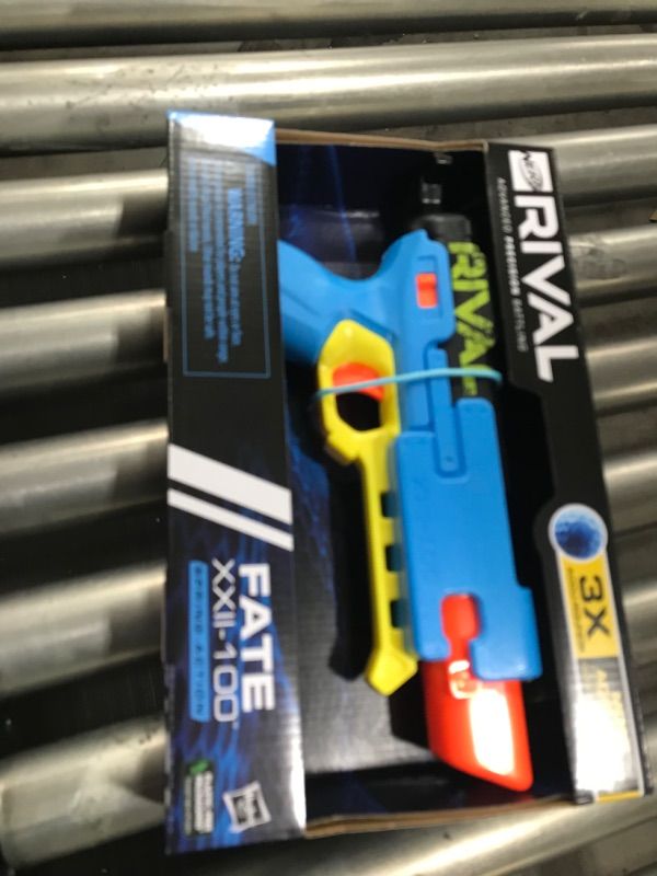 Photo 2 of NERF Rival Fate XXII-100 Blaster, Most Accurate Rival System, Adjustable Rear Sight, Breech Load, Includes 3 Rival Accu-Rounds
