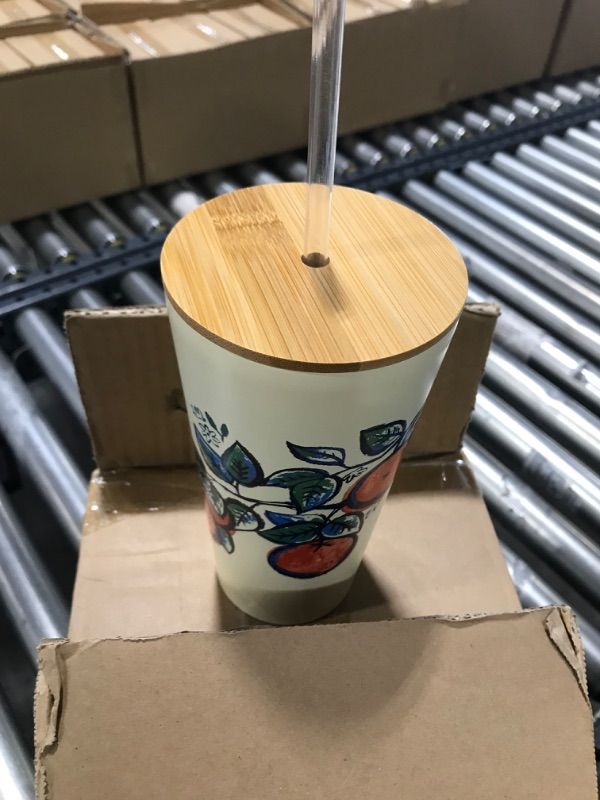 Photo 1 of 18.5oz Stainless Steel Tumbler with Bamboo Lid 4PK
