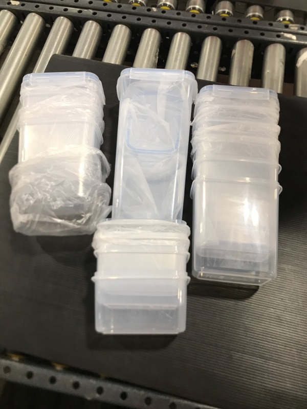 Photo 1 of 15 Pack Multisize Reusable Plastic Containers 