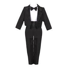 Photo 1 of Rafael Collection Big Boys Black 5 Piece Vest Jacket Pants Special Occasion Tuxedo Suit 10
