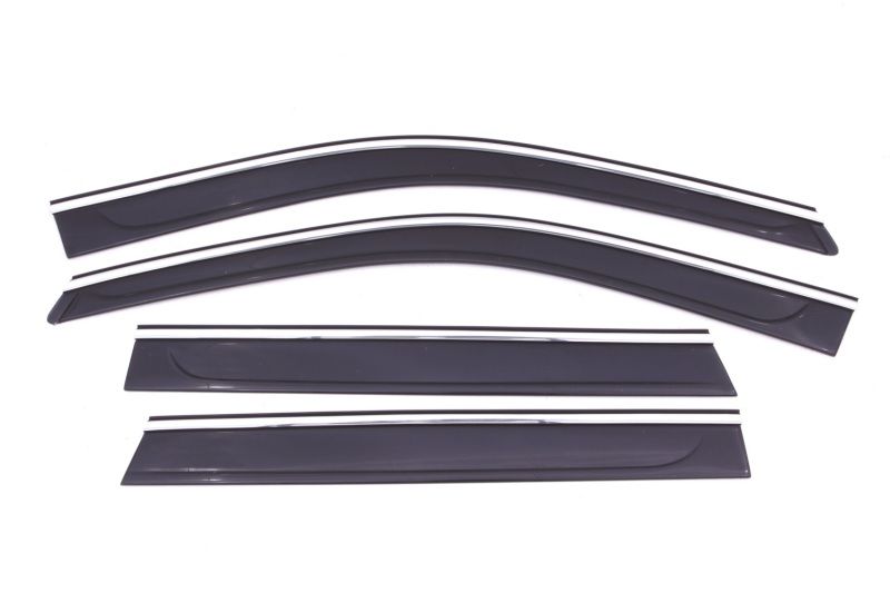 Photo 1 of AVS Low Profile Vent Visors, External Mount Low Profile Ventvisors in Smoke, Front and Rear Set (4-Piece)
