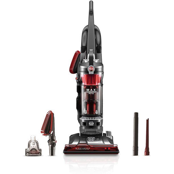 Photo 1 of Hoover WindTunnel 3 Max Performance Upright Vacuum Cleaner, HEPA Media Filtration and Powerful Suction for Pet Hair, UH72625, Red
