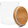 Photo 1 of 3 pack of airtight glass storage jars with bamboo lid and spoon 