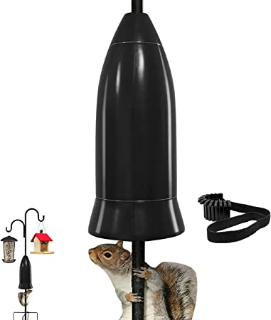 Photo 1 of Bird Feeders Pole Squirrel Baffle Raccoon Stopper Bird Feeder Baffle Guard – Pole Mount and Hanging - No Need to Take Down Pole Model Easy to Install,Wrap Around Stopper Stops Protect Bird Feeder