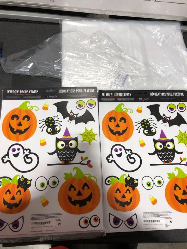 Photo 1 of 2 PACK HOLLOWEEN WINDOW STICKERS 