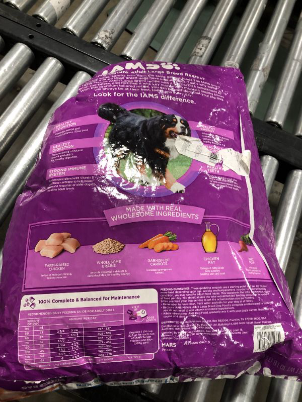 Photo 3 of (EXPIRED) IAMS 30 Lb Healthy Aging Adult Large Breed Dry Dog Food with Real Chicken
