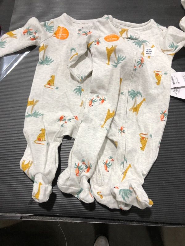 Photo 1 of Baby Safari Footed Pajama - Just One You® Made by Carter's Heather Gray 0- SIZE NB