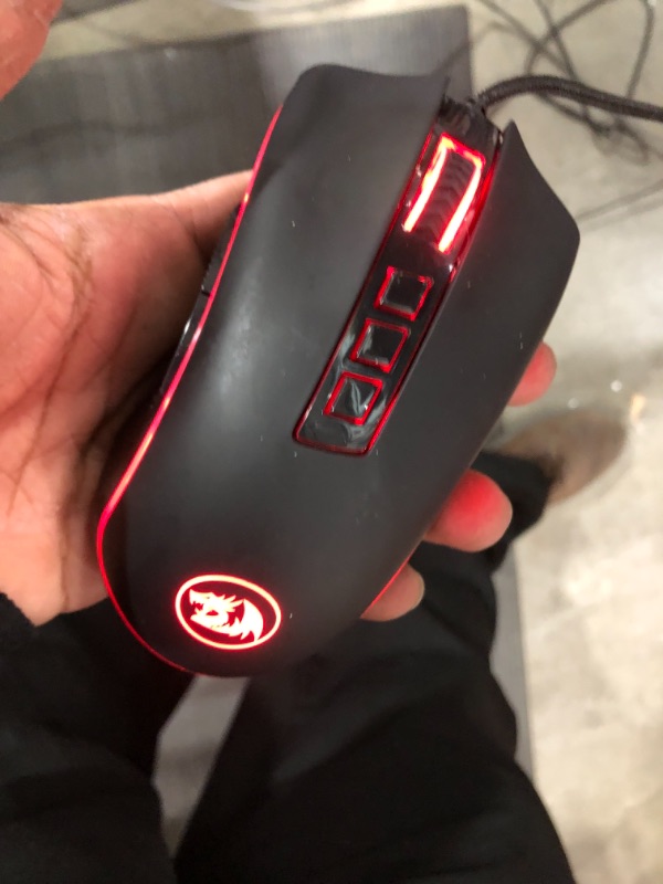 Photo 3 of Redragon M711 Cobra Gaming Mouse with 16.8 Million RGB Color Backlit, 10,000 DPI Adjustable, Comfortable Grip, 7 Programmable Buttons
