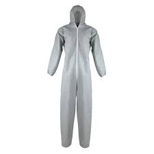 Photo 1 of NEW Everbilt Gray Breathable Hooded Coveralls Fits Sz L/XL
