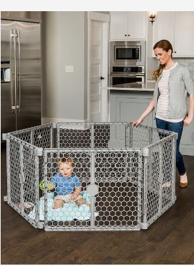 Photo 1 of Regalo  1360 DS 192-in x 26-in Gray Plastic Safety Gate
