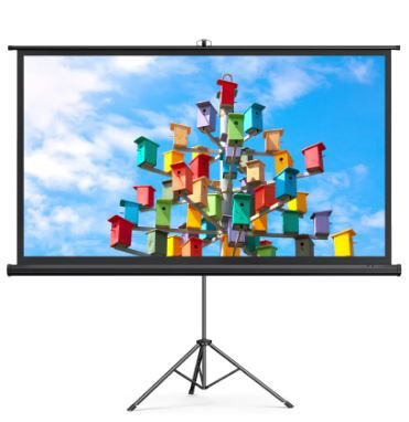 Photo 1 of Projector Screen with Stand 6:9HP020, 120 inch Projector Screen 4K HD with Wrinkle-Free Design
