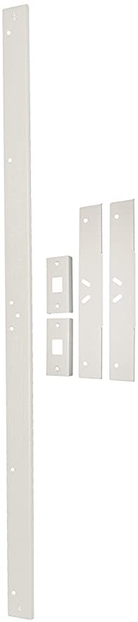 Photo 1 of Armor Concepts Door Armor MAX, Door Reinforcement Set for Jamb, Frame & Hinges, 3-Piece Door Lock Security, 30-Min Installation Door Security, Corrosion Proof, 16Gauge Galvanized Steel(White)
