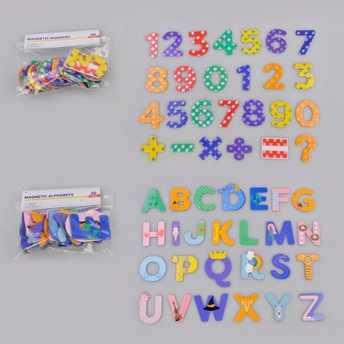 Photo 1 of 104ct Magnets Alphabet and Number - Bullseye's Playground™ 6 BOXES

