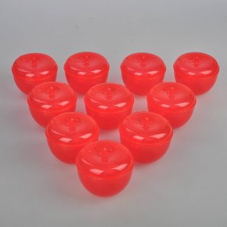 Photo 1 of 30ct Plastic Fillable Apple - Bullseye's Playground™
