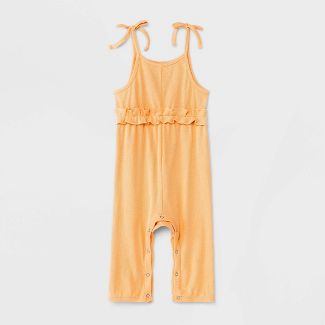 Photo 1 of Grayson Mini Baby Girls' Rib Jumpsuit - Orange Girls ( 3-6months) 12PACK

