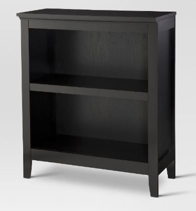 Photo 1 of Carson 36" 2 Shelf Bookcase Espresso - Threshold Bookcase 2 Tier Shelve Wood Bookshelf Storage Organizer 