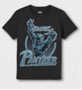 Photo 1 of KIDS Marvel Black Panther Short Sleeve Graphic T-Shirt - Black
size : XXL