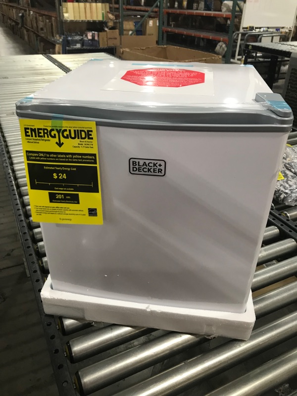 Photo 1 of Black+decker Bcrk17w 1.7 Cu. Ft. Energy Star Refrigerator With Freezer, White|
~~FACTORY SEALED~~
@@@BRAND NEW@@@