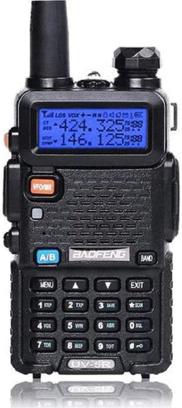 Photo 1 of Baofeng UV-5R Two Way Radio Dual Band 144-148/420-450Mhz Walkie Talkie 1800mAh Li-ion Battery(Black)
