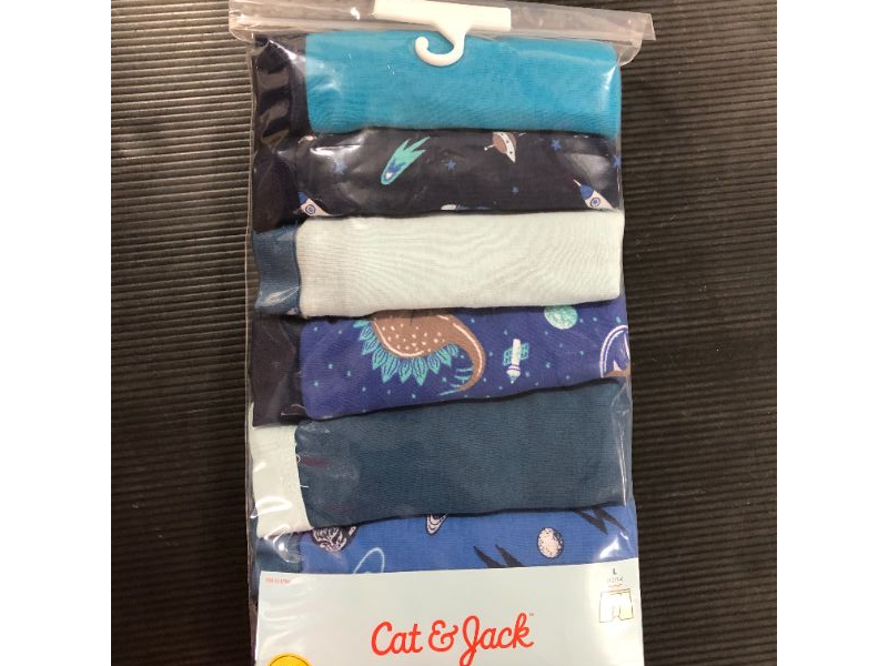 Photo 2 of Cat & Jack
Boy's Space/Solids 7 Pack Boxer Briefs - Large 12/14