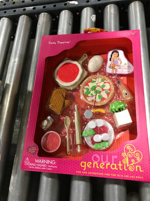 Photo 2 of Our Generation Pizza Making Set for 18" Dolls - Tasty Toppings

