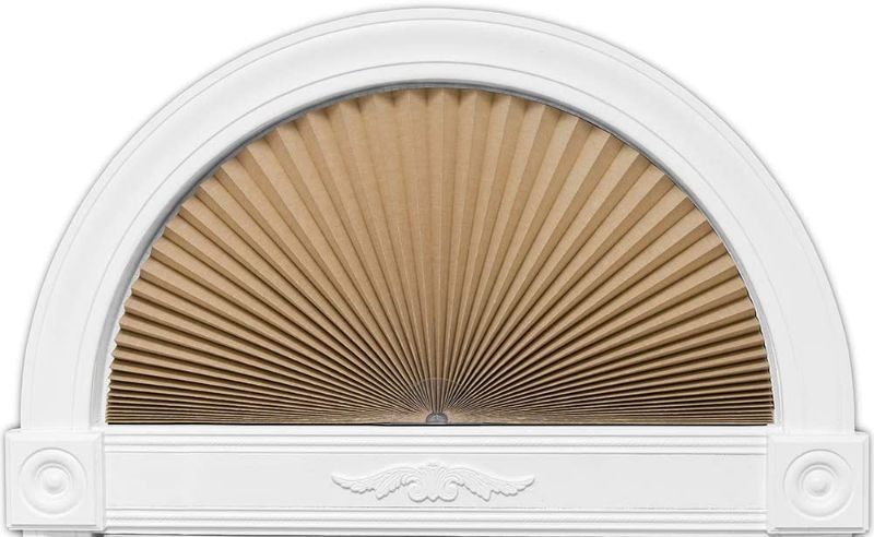 Redi Shade No Tools Original Arch Light Blocking Pleated Fabric Shade ...