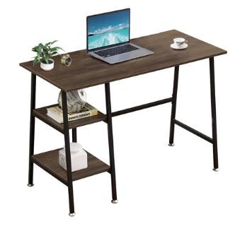 Photo 1 of Office Computer Study Desk with 2 Tier Storage Shelves
