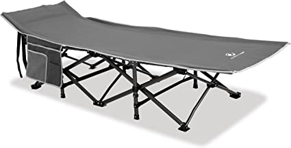 Photo 1 of ALPHA CAMP Oversized Camping Cot Supports 600 lbs Sleeping Bed Folding Steel Frame Portable with Carry Bag
