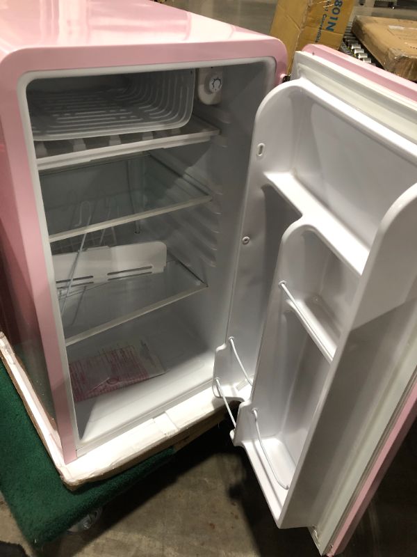 Photo 4 of Frigidaire 3.2 Cu Ft Single Door Retro Mini Fridge, Pink