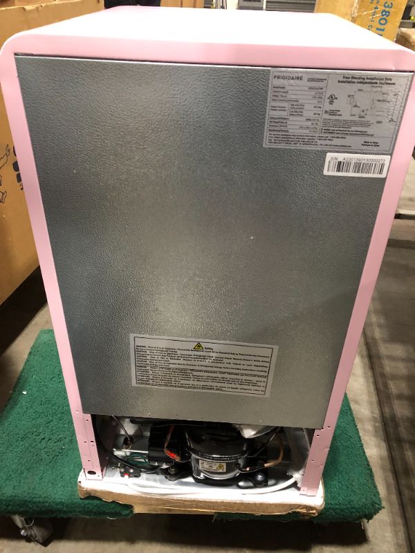 Photo 5 of Frigidaire 3.2 Cu Ft Single Door Retro Mini Fridge, Pink