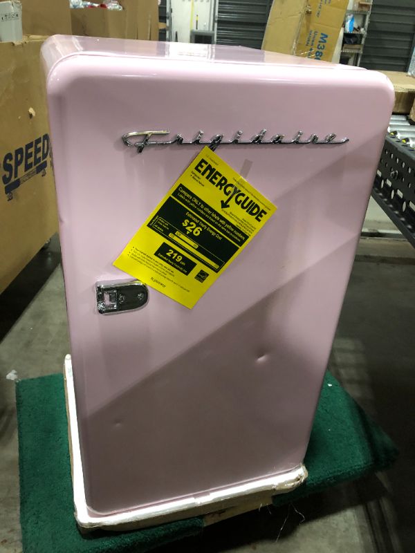 Photo 2 of Frigidaire 3.2 Cu Ft Single Door Retro Mini Fridge, Pink