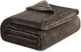 Photo 1 of Bedsure Fleece Blanket Queen Blanket Brown - Bed Blanket Soft Lightweight Plush Fuzzy Cozy Luxury Microfiber,
