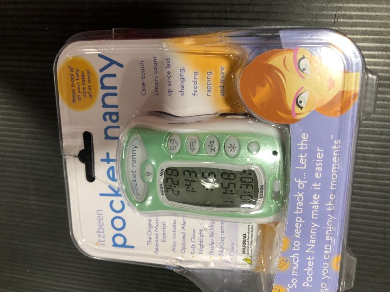 Photo 2 of NIP Itzbeen Pocket Nanny Baby Care Timer Model WD68 Green
