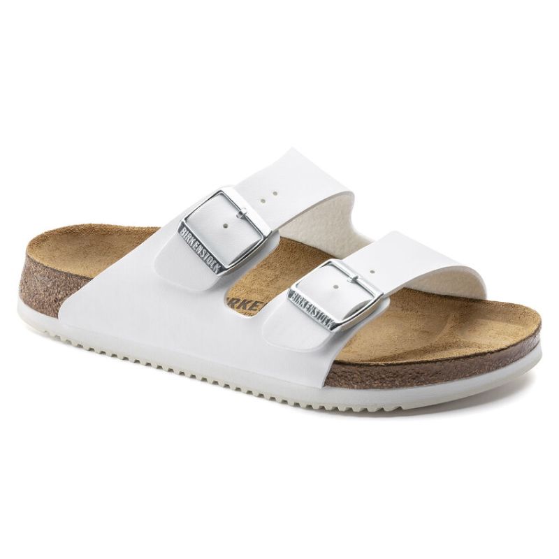 Photo 1 of Birkenstock Kids' Arizona Birko-Flor Sandals - White--- size 13 kids
