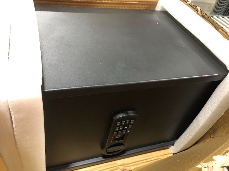 Photo 2 of AmazonBasics Home Keypad Safe - 1.8 Cubic Feet, 13.8 x 13 x 19.7 Inches, Black - 50SAM & Steel, Security Safe Lock Box, Black - 0.5 Cubic Feet
