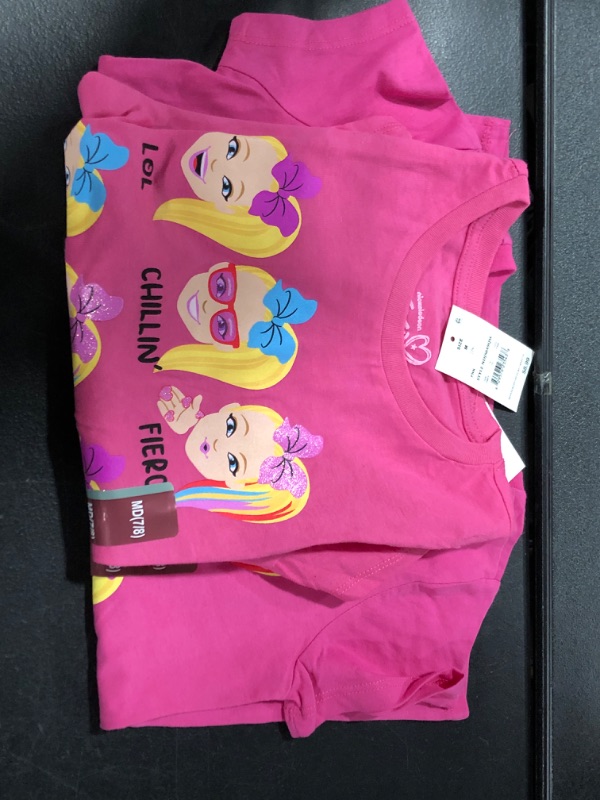 Photo 2 of 2 Pack of Girls' JoJo Siwa Short Sleeve Graphic T-Shirt - Size M 
