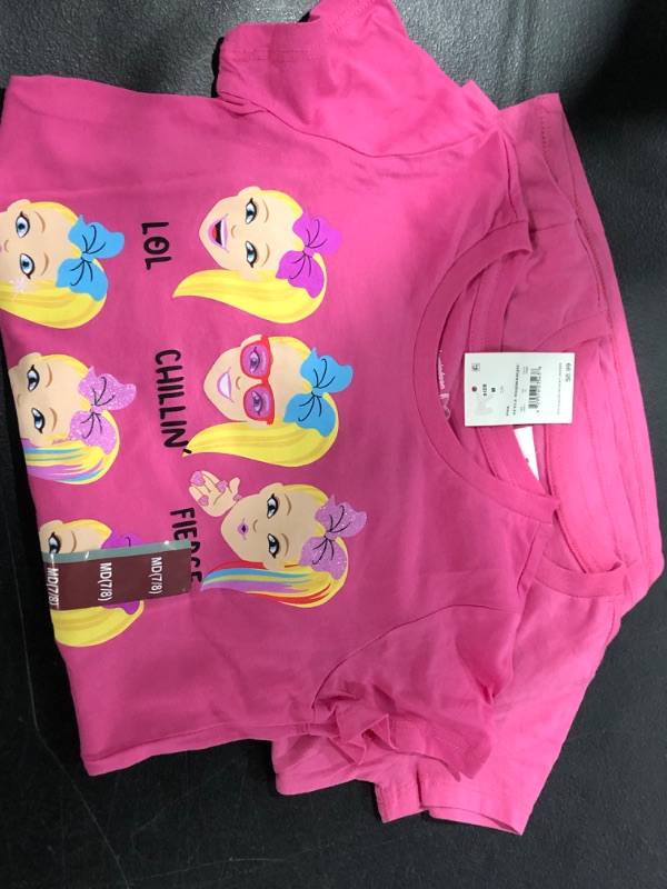 Photo 2 of 2 Pack of Girls' JoJo Siwa Short Sleeve Graphic T-Shirt - Size M 
