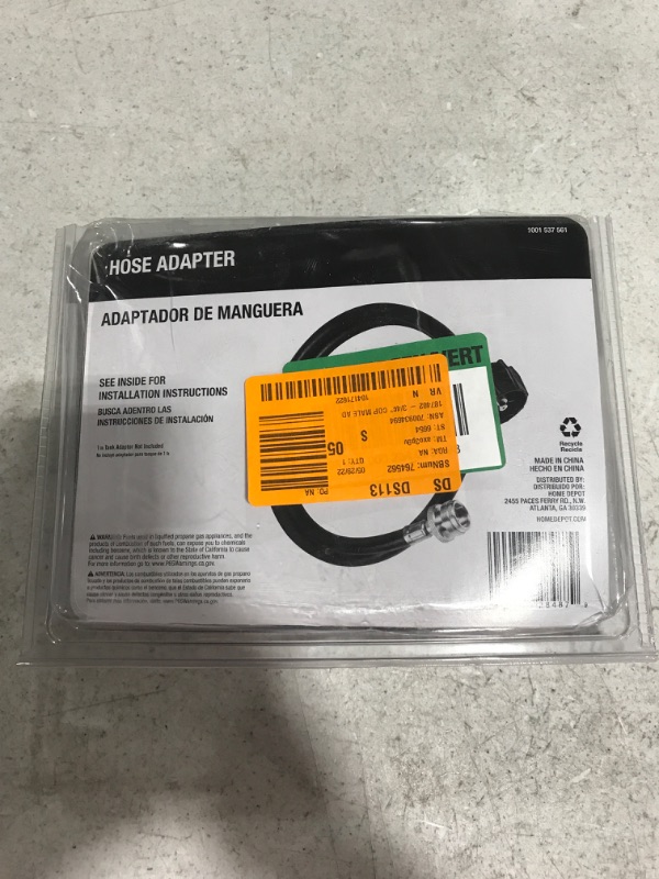 Photo 1 of 4 ft. Hose with Adaptor. OPEN PACKAGE.
