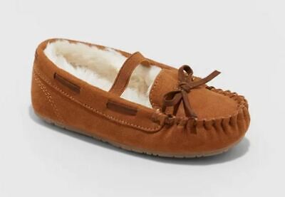 Photo 1 of Toddler Girls' Celina Moccasin Slippers Chestnut - Cat & Jack - SIZE (7)
