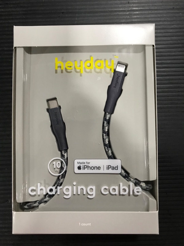 Photo 1 of Heyday 10' Lightning to USB-C Braided Cable - Dusk Blue
