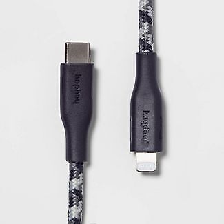 Photo 1 of Heyday 10' Lightning to USB-C Braided Cable - Dusk Blue
