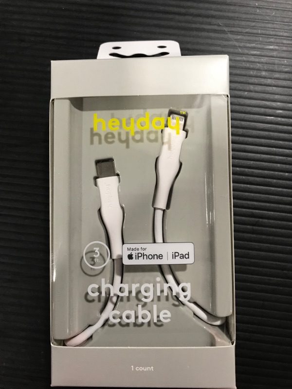 Photo 2 of Heyday 3' Lightning to USB-a Round Cable - White 2PK
