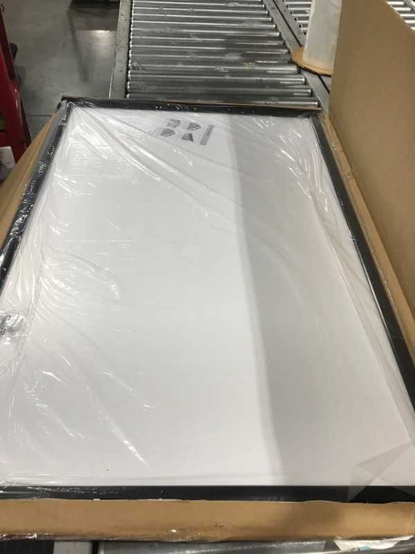 Photo 1 of 24 x 36 Inches Picture Frame - Poster Frame Wall Mounting Document Certificate Frames - Aluminum with 1 PVC Transparent Protective Film, 1" Profile Black Wall Mounted Display Picture/Photo
