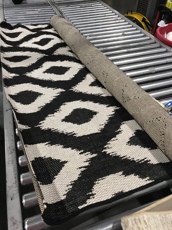 Photo 1 of 5' X 7' Diamond Ikat Outdoor Rug - Threshold™
