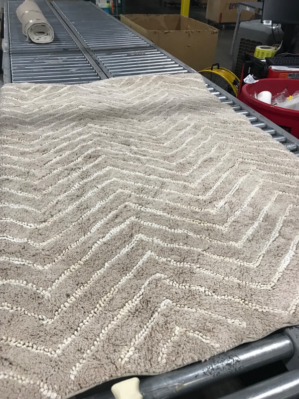 Photo 1 of 4'x6' Tufted Cotton Chevron Rug - Pillowfort™
