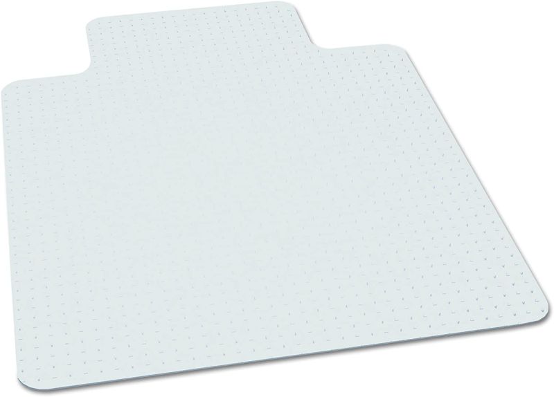 Photo 1 of Carpet Chair Mats for Low Pile, 45-Inch by 53-Inch with Lip, Clear Vinyl
